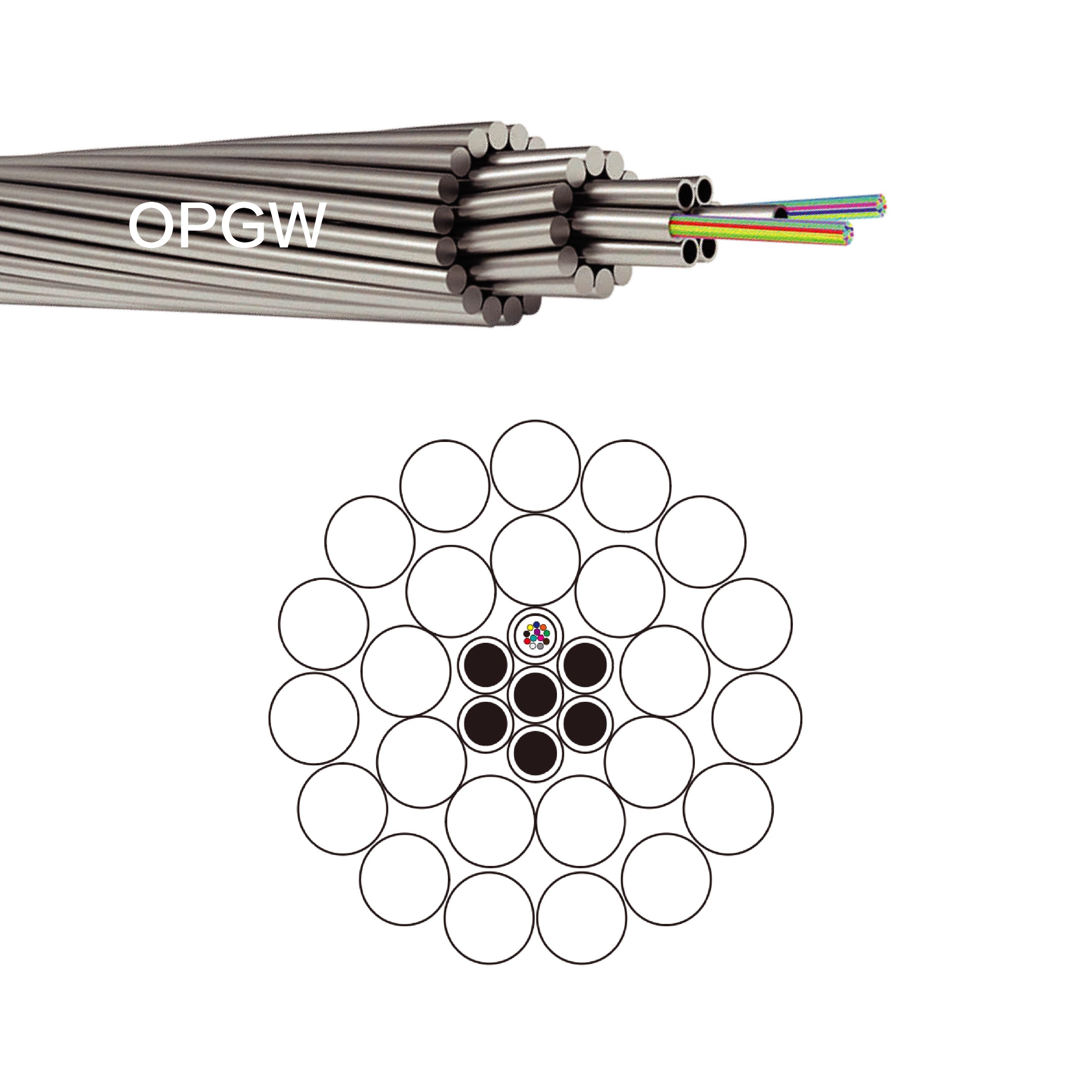 Stranded Stainless Steel tube OPGW Fiber Optic Cable