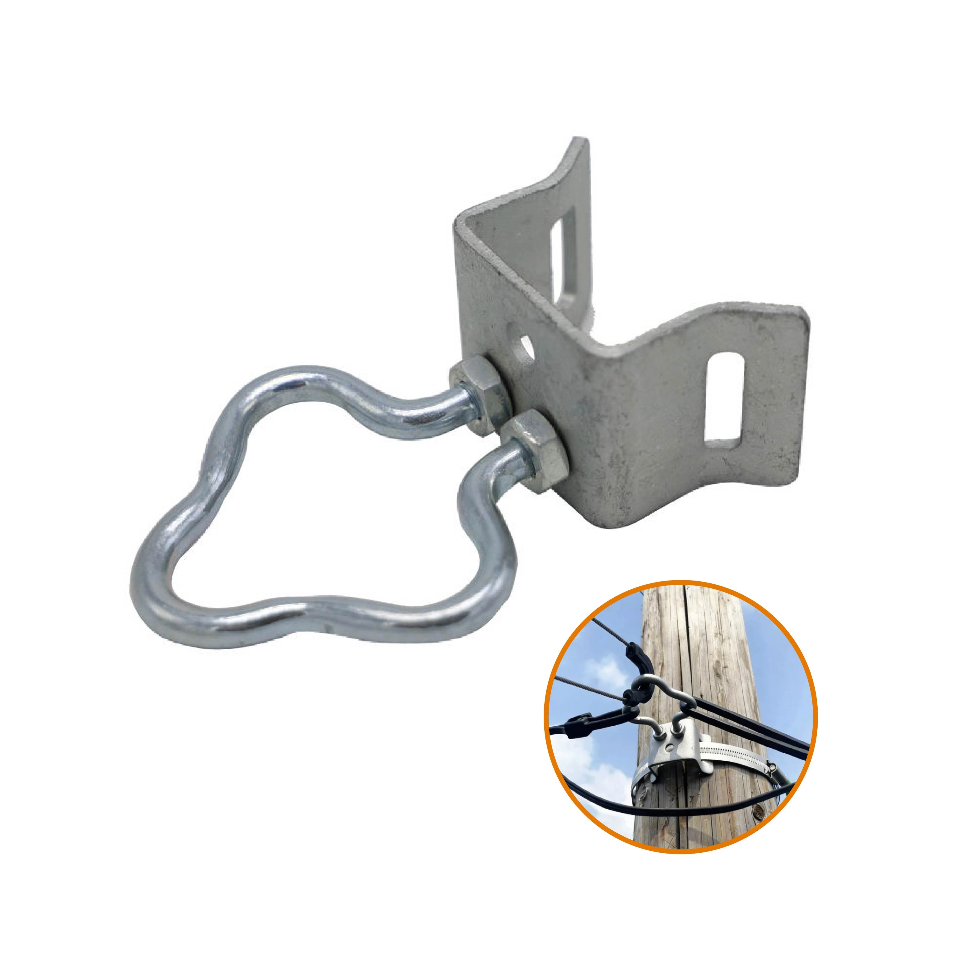 YK-05 Galvanized Steel Fiber Optic Bracket